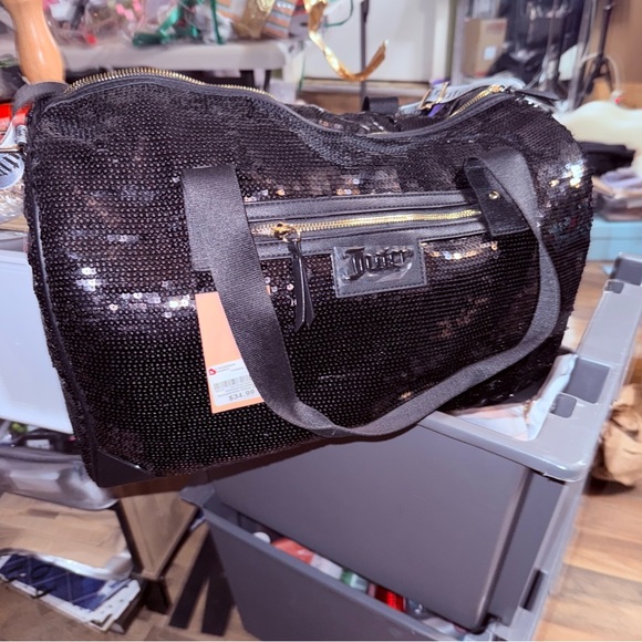 Juicy Couture Black Sequin Bag - Picture 5 of 11